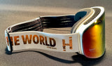 ZONE Goggle, WHITE frame, CHANGE THE WORLD Strap