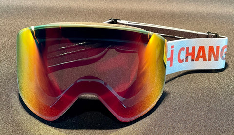 The ZONE Goggle, WHITE frame, CHANGE THE WORLD Strap